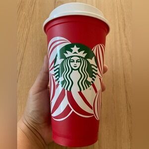 Starbucks 2024 Anniversary Red Mug 16oz Collectible Fandom Coffee Cup Hot Cocoa